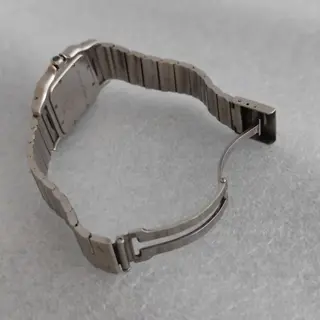 Cartier Santos 987901 Galbée Rare Dial Stainless Steel 29mm Watch $3000