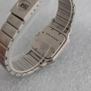 Cartier Santos 987901 Galbée Rare Dial Stainless Steel 29mm Watch $3000