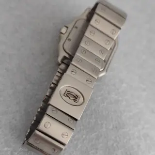 Cartier Santos 987901 Galbée Rare Dial Stainless Steel 29mm Watch $3000