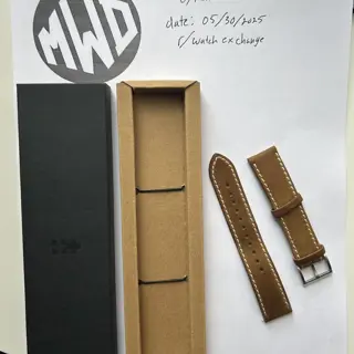 Christopher Ward 20mm Vintage Oak Leather Strap – Very Lightly Worn