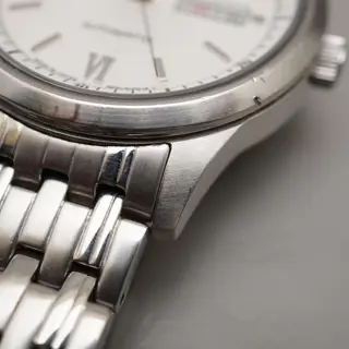 Citizen Collection NY4050-54A Silver Textured Dial Automatic Watch READ - $95