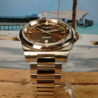 Longines Conquest 41mm Automatic with Chocolate/Coffee Brown Dial! Complete Set