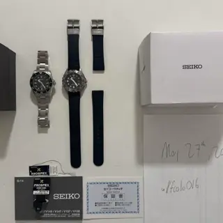 Seiko Prospex SBDN075 JDM Model (SNE573 U.S. model equivalent) and SBDN005 - Solar Quartz - Box & Papers Included - CONUS Shipping Included