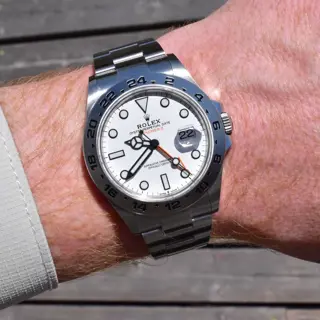 2021 Rolex Explorer II White Polar Dial 42mm Stainless Steel GMT 226570 Full Set
