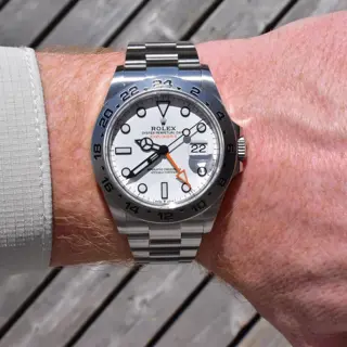 2021 Rolex Explorer II White Polar Dial 42mm Stainless Steel GMT 226570 Full Set