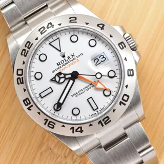 2021 Rolex Explorer II White Polar Dial 42mm Stainless Steel GMT 226570 Full Set