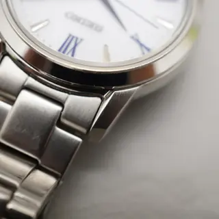 Seiko Selection STPX047 V131 White Roman Numeral Dial Ladies Solar Quartz Watch - $85
