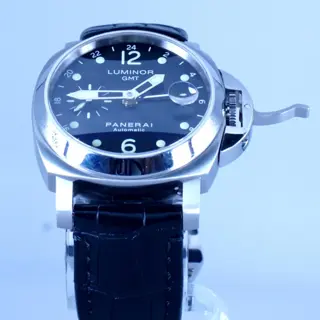 Panerai PAM00159 Luminor GMT 40mm. Fullset with papers, box, tools. In excellent condition. This Panerai is perfect for every occasion formal or otherwise. $4,400 + free FedEx 2 day for US (except HI and AK)