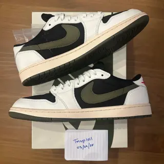 Jordan 1 Low x Travis Scott ‘Olive’ - Size 11M (12.5W), used. $850 shipped.