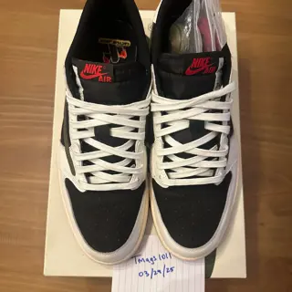 Jordan 1 Low x Travis Scott ‘Olive’ - Size 11M (12.5W), used. $850 shipped.