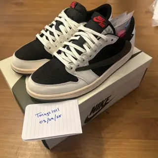 Jordan 1 Low x Travis Scott ‘Olive’ - Size 11M (12.5W), used. $850 shipped.