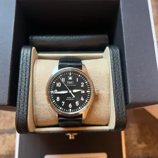 IWC MARK XX Black 2024 Full Set + Yellow Rubber Strap