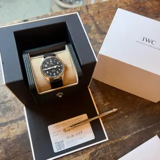 IWC MARK XX Black 2024 Full Set + Yellow Rubber Strap