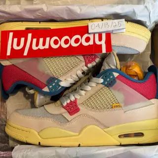 size 11 Union Jordan 4 Guava lightly used $550 shipped OBO