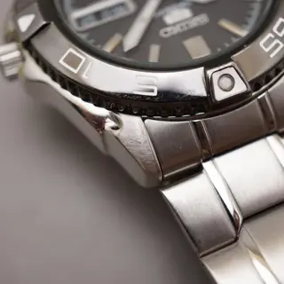 Seiko 5 Sports SNZB23J1 7S36 Black Dial Automatic Watch Made in Japan READ - $120