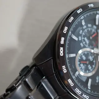 Seiko SSB311P1 8T63 Chronograph Tachymeter Black Quartz - $135