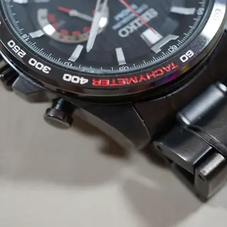 Seiko SSB311P1 8T63 Chronograph Tachymeter Black Quartz - $135