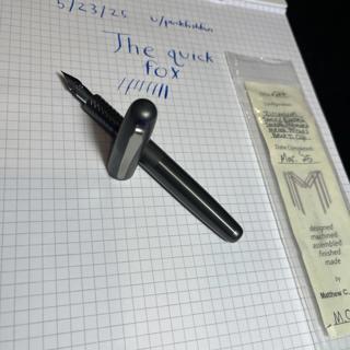 Matthew Martin Makes Zirconium OG with Pilot FA red ebonite feed and Pilot Con 40 converter