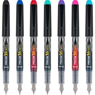 Pilot Pen 90029 Precise Varsity Pre-Filled Fountain Pens 7-Pack Pouch