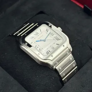 2023 Cartier Santos De Cartier 39.8mm WSSA0018 Stainless Steel White Dial - Large Model - $6,000