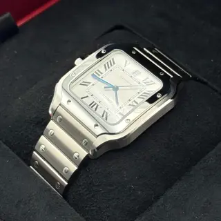 2023 Cartier Santos De Cartier 39.8mm WSSA0018 Stainless Steel White Dial - Large Model - $6,000