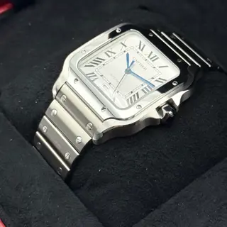 2023 Cartier Santos De Cartier 39.8mm WSSA0018 Stainless Steel White Dial - Large Model - $6,000