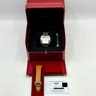 2023 Cartier Santos De Cartier 39.8mm WSSA0018 Stainless Steel White Dial - Large Model - $6,000