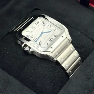 2023 Cartier Santos De Cartier 39.8mm WSSA0018 Stainless Steel White Dial - Large Model - $6,000