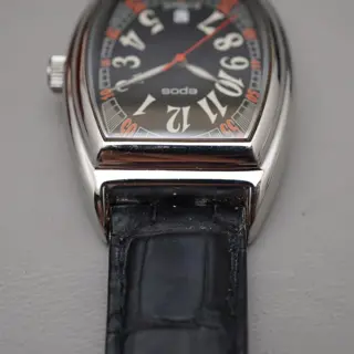 Epos Elegance 3332 Black Dial Swiss Tonneau Automatic Watch - $395