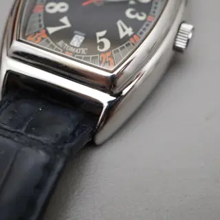 Epos Elegance 3332 Black Dial Swiss Tonneau Automatic Watch - $395