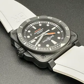 Bell&Ross BR03-92 Diver | Complete Set | PVD Coated Steel | Extra White Strap | Excellent Condition