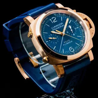 Panerai Luminor PCYC Yachts Challenge Flyback Chrono PAM01020 PAM 1020 Rose Gold Full Set - $19,195