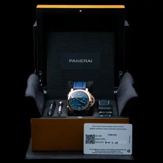 Panerai Luminor PCYC Yachts Challenge Flyback Chrono PAM01020 PAM 1020 Rose Gold Full Set - $19,195