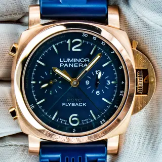 Panerai Luminor PCYC Yachts Challenge Flyback Chrono PAM01020 PAM 1020 Rose Gold Full Set - $19,195