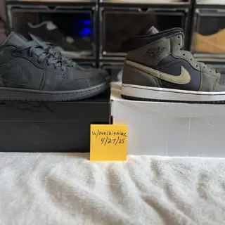 Jordan 1 low and mid (Size 10)