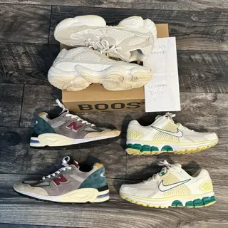 Nike Vomero, New Balance 990v2, Yeezy 500. Sz 9.5-10. I’ll cover shipping.