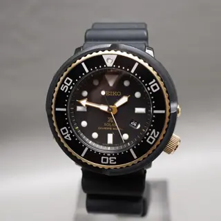 Seiko Prospex SBDN028 V147 Lowercase Limited Black Gold Tuna Solar Quartz Watch - $195