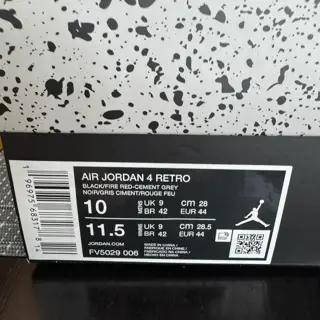 Jordan 4 Bred Reimagined - Brand New - Size 10M - $230 shipped