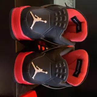 Jordan 4 Red Thunder ($275) And Jordan 1 Patent Bred($100)(Pendant but no chain) Both Sz 9 Both Used