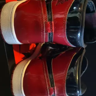 Jordan 4 Red Thunder ($275) And Jordan 1 Patent Bred($100)(Pendant but no chain) Both Sz 9 Both Used
