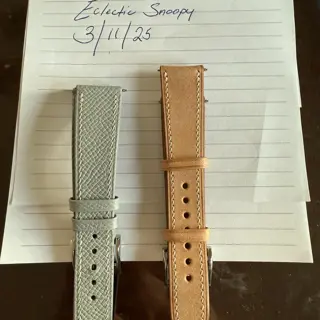 2 Delugs Straps 20MM, 1 Unworn & 1 Lightly Worn