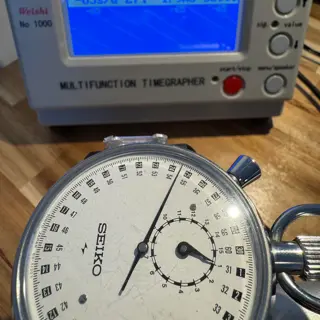 Vintage Seiko 88-5061 Dualpusher Stopwatch Handwound Mechanical - $95