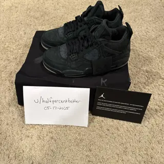 Size 10- DS Jordan 4 x Kaws Black. OG all