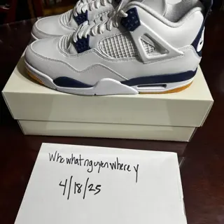 Jordan 4 sb navy DS sz11  310 PayPal