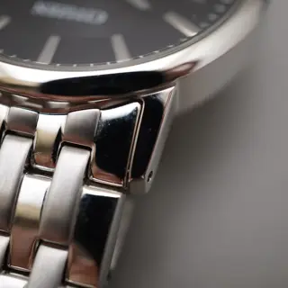 Citizen Eco-Drive E111-S067901 Black Dial Sapphire JDM Solar Quartz Watch - $95