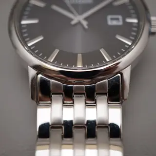 Citizen Eco-Drive E111-S067901 Black Dial Sapphire JDM Solar Quartz Watch - $95