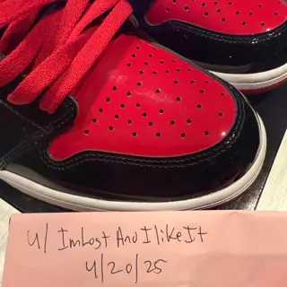 worn 1x patent leather bred 1 size 11.5 $140 shipped
