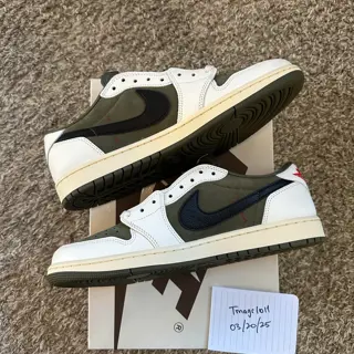 Jordan 1 Low x Travis Scott ‘Medium Olive’ - Size 11, New. $560 Shipped.