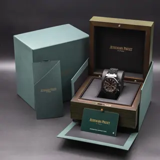 Audemars Piguet Royal Oak Chronograph 41mm Black Ceramic - AP 26240ce Full Set 2023