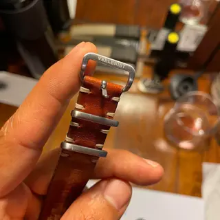 Veblenist NATO genuine leather strap + NEW canvas NATO